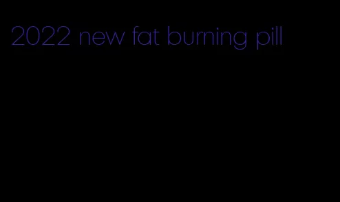 2022 new fat burning pill