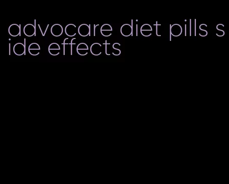 advocare diet pills side effects