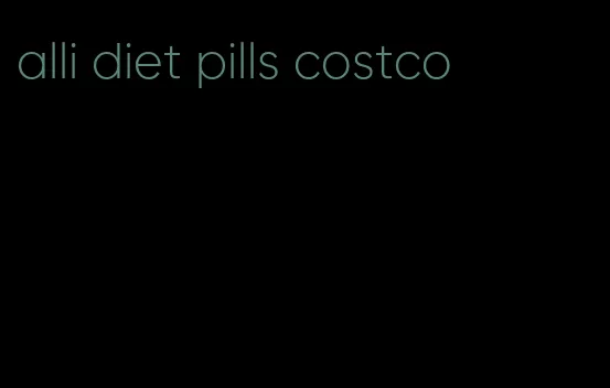 alli diet pills costco