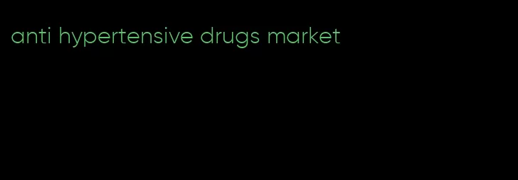 anti hypertensive drugs market