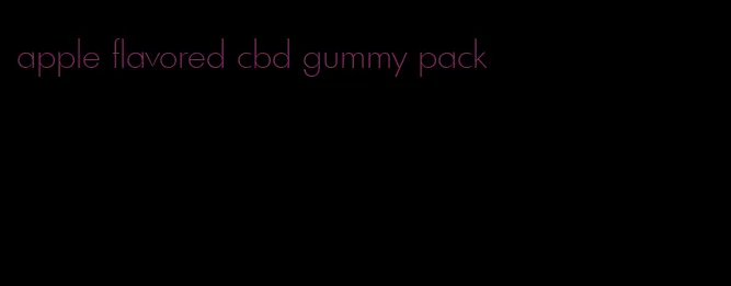 apple flavored cbd gummy pack