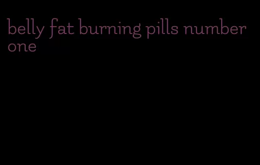 belly fat burning pills number one