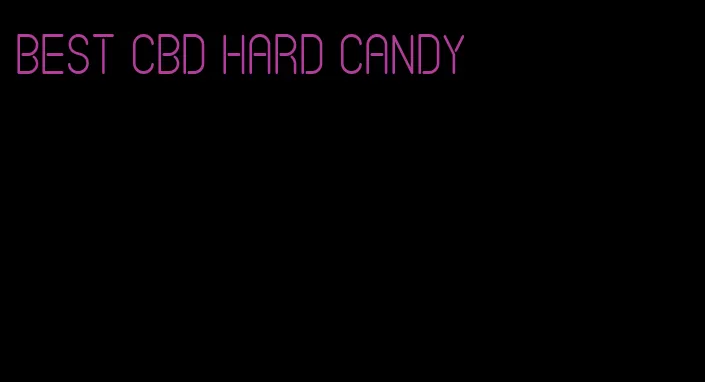 best cbd hard candy