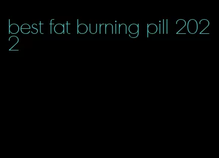 best fat burning pill 2022