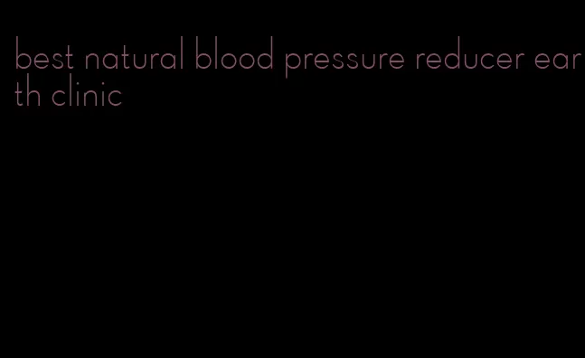 best natural blood pressure reducer earth clinic