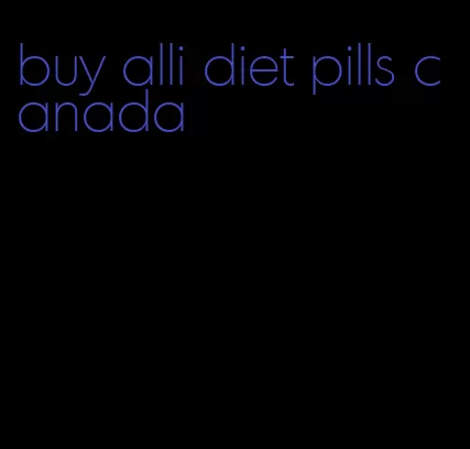buy alli diet pills canada