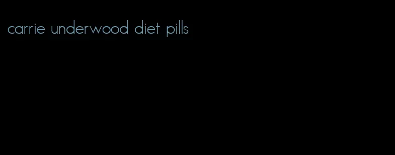carrie underwood diet pills
