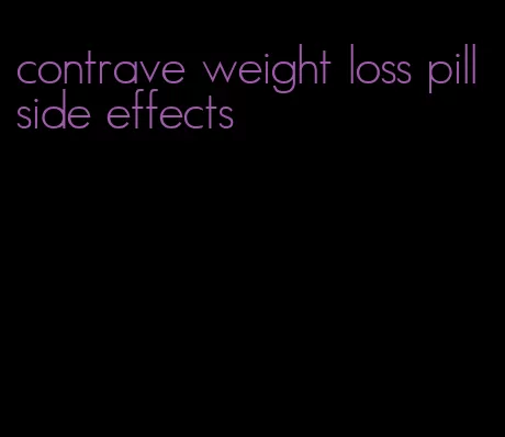 contrave weight loss pill side effects