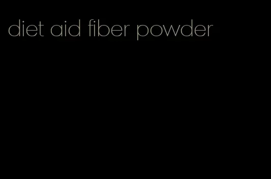 diet aid fiber powder