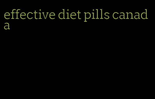 effective diet pills canada