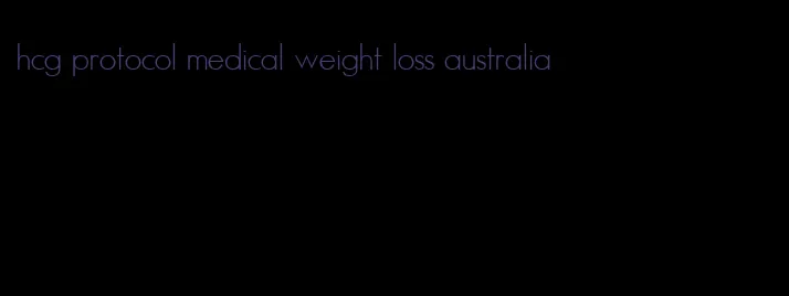 hcg protocol medical weight loss australia