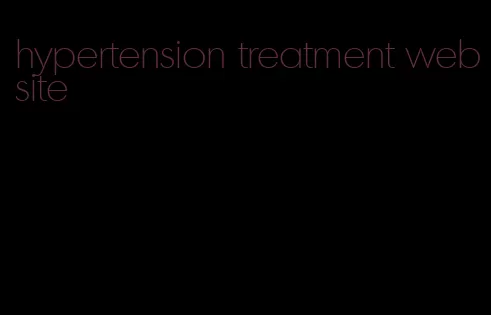 hypertension treatment website