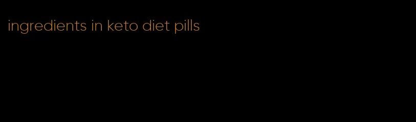 ingredients in keto diet pills