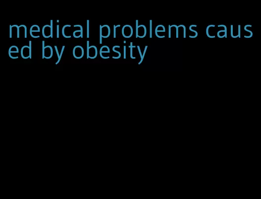 medical problems caused by obesity