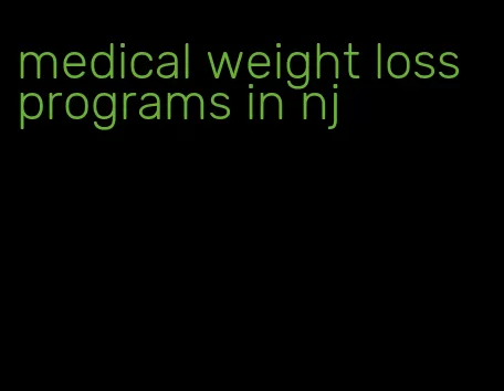 medical weight loss programs in nj