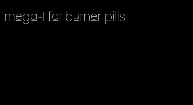 mega-t fat burner pills