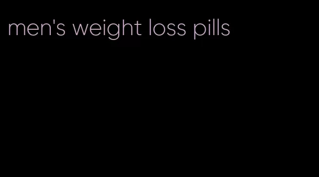 men's weight loss pills
