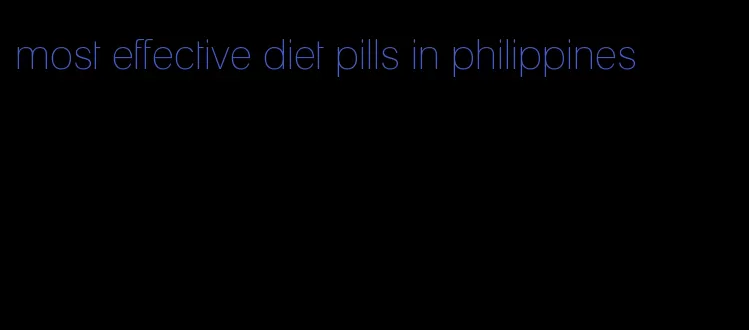 most effective diet pills in philippines