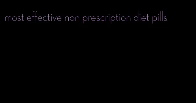 most effective non prescription diet pills
