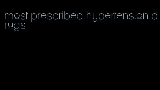 most prescribed hypertension drugs