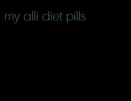 my alli diet pills
