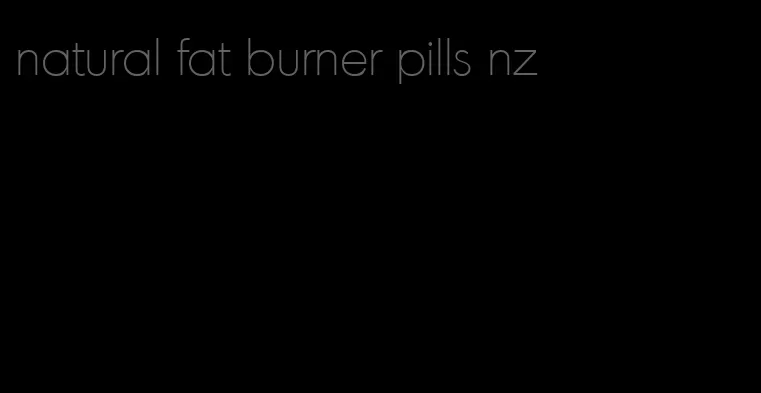natural fat burner pills nz