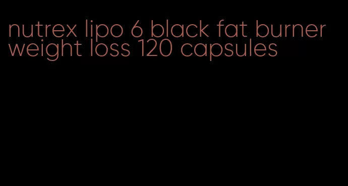 nutrex lipo 6 black fat burner weight loss 120 capsules