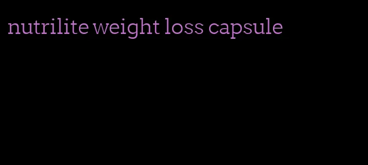 nutrilite weight loss capsule