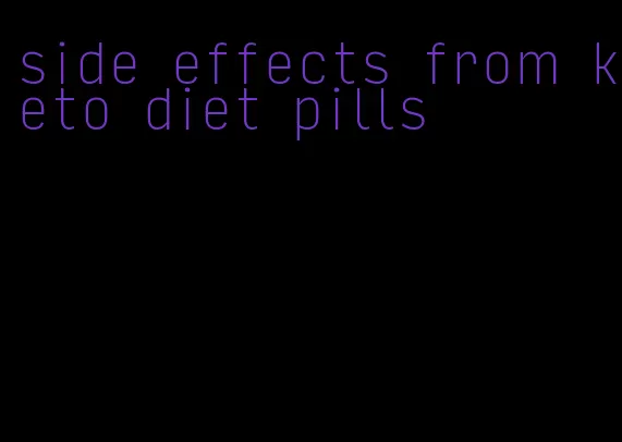 side effects from keto diet pills