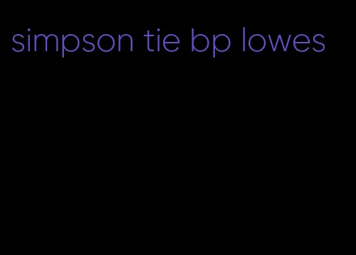simpson tie bp lowes