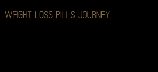 weight loss pills journey