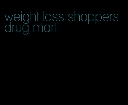 weight loss shoppers drug mart