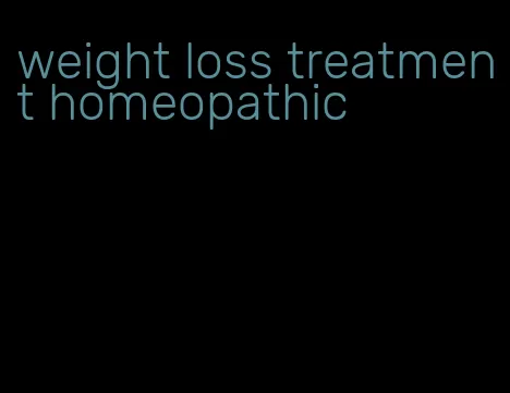 weight loss treatment homeopathic