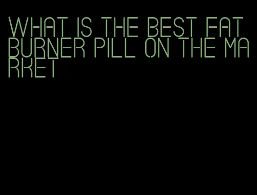 what is the best fat burner pill on the market