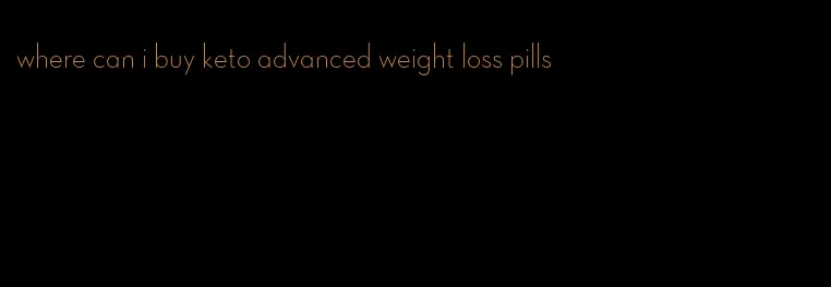 where can i buy keto advanced weight loss pills