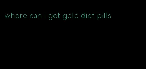 where can i get golo diet pills