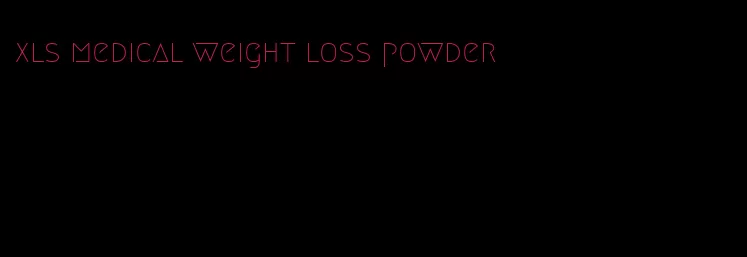 xls medical weight loss powder